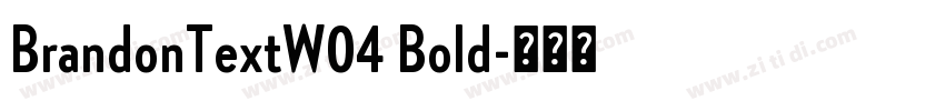 BrandonTextW04 Bold字体转换